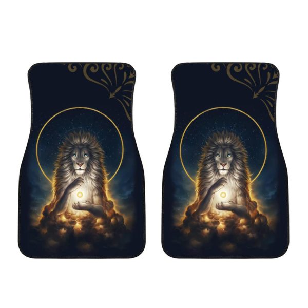 lion meditate car floor mats custom lion car accessories kandi