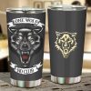 Lone Wolf No Club Car Tumbler Cup Custom Animal Car Accessories