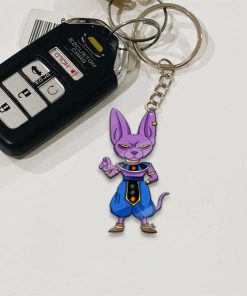 lord beerus keychains custom dragon ball anime car accessories cr7sl