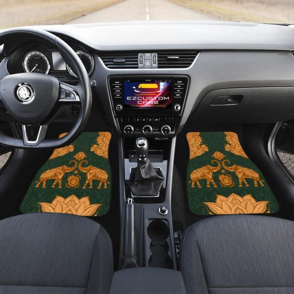 lotus x elephant car floor mats custom elephant car accessories n34c6