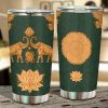 Lotus x Elephant Car Tumbler Cup Custom Elephant Car Accessories