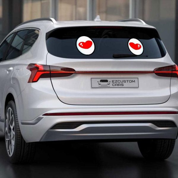 love cartoon eyes car sticker custom car accessories ieeoi