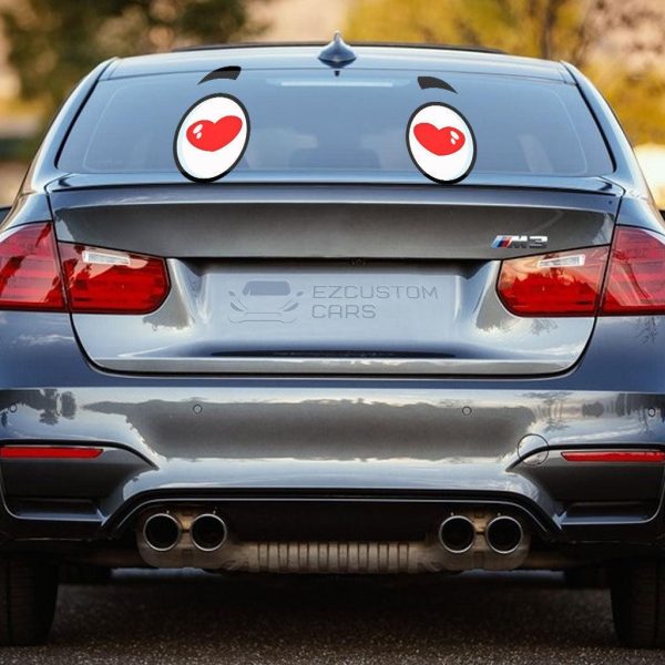 Love Cartoon Eyes Car Sticker Custom Car Accessories