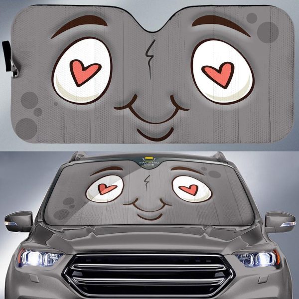 love cartoon eyes car sun shade custom car accessories 9giyf