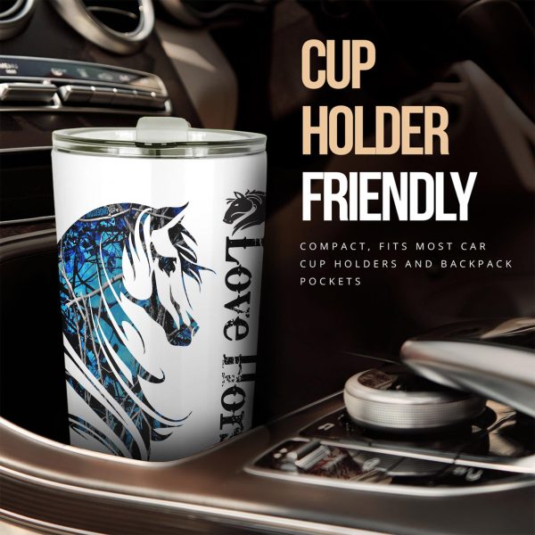 Love Horse Car Tumbler Cup Custom Horse Car Accessories