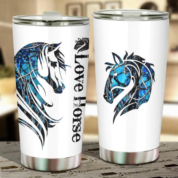 Love Horse Car Tumbler Cup Custom Horse Car Accessories