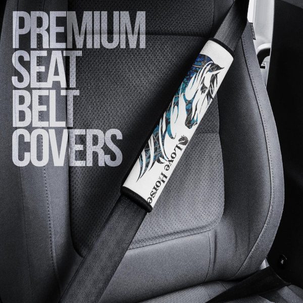 love horse seat belt covers custom horse car accessories t6ztu