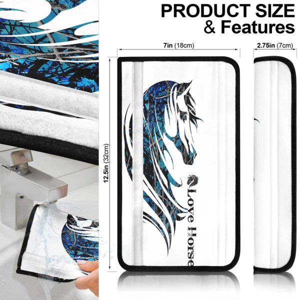 love horse seat belt covers custom horse car accessories vhtdx