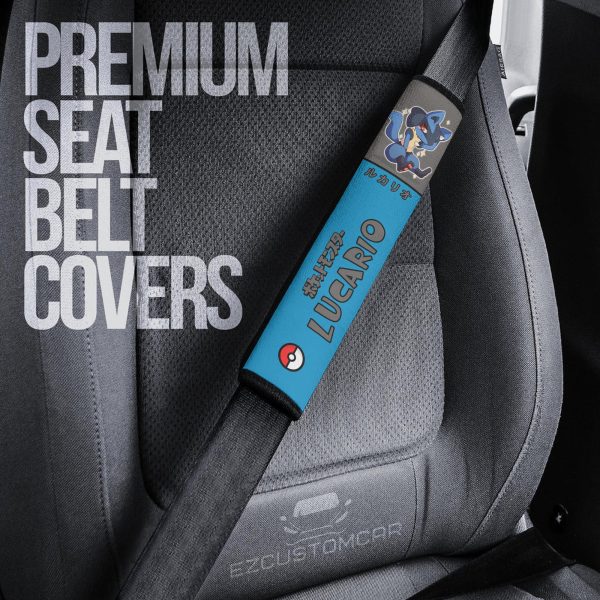 lucario seat belt cover custom pokemon gift car accessories hv6jg