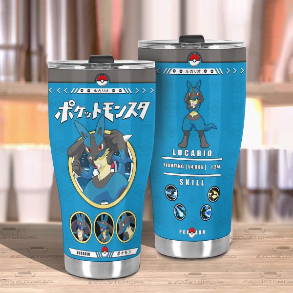 lucario travel mug ideal tumbler for your pokemon collections cys6c