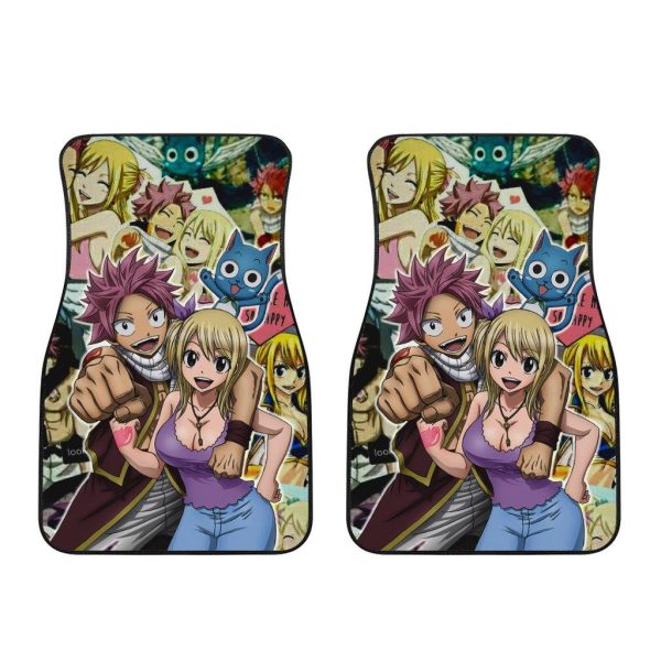 lucy and natsu fairy tail anime car floor mats 2t6vq