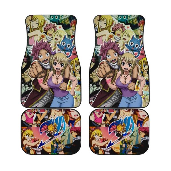 Natsu and Lucy Fairy Tail Anime Car Floor Mats
