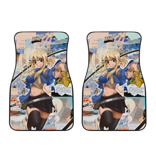 lucy fairy tail anime car floor mats 3rmed