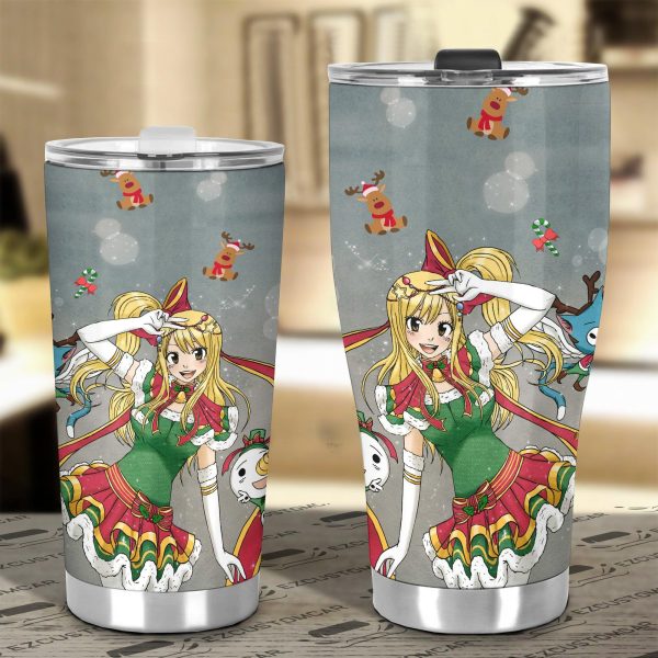 lucy heartfilia car tumblers cup custom fairy tail car accessories christmas gifts ckuxw