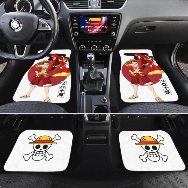 luffy car floor mats custom one piece luffy flag car accessories syuqj