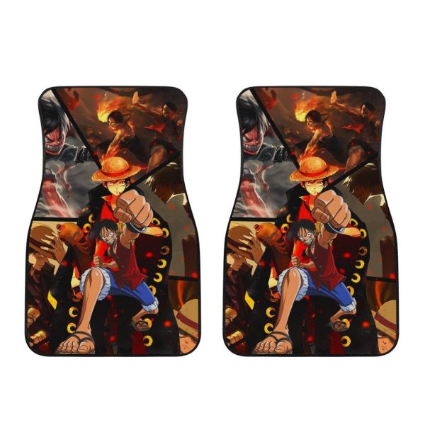 Luffy Car Floor Mats One Piece Anime Car Accessories