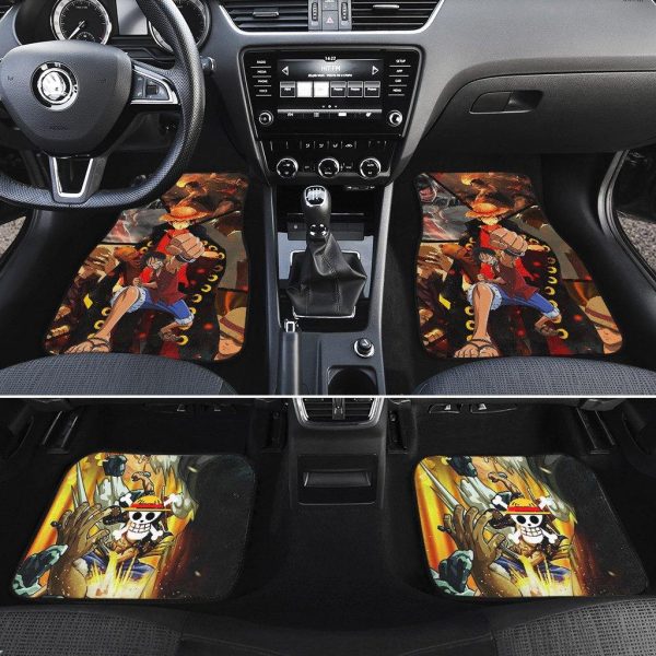 luffy car floor mats one piece anime car accessories te4tg