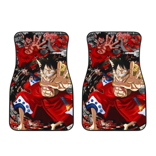 Luffy Custom Car Floor Mats One Piece Anime Car Accessories