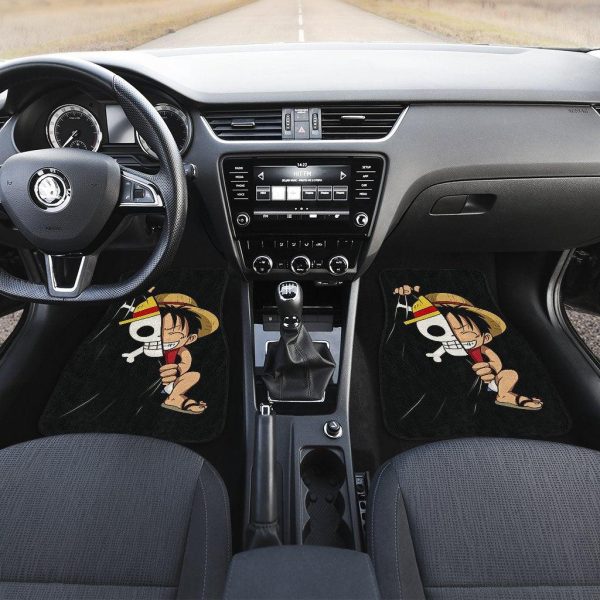 luffy cute one piece car floor mats anime fan gift dnx5m