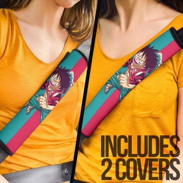 luffy one piece anime seat belt covers hxfun