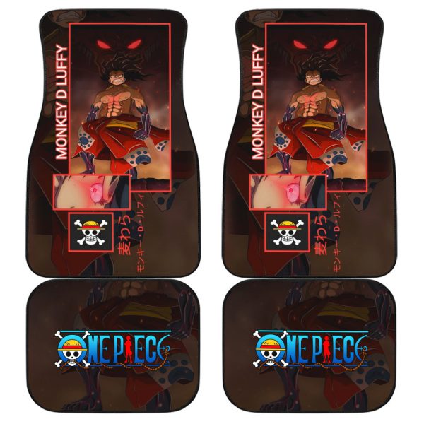 Luffy Car Floor Mats Custom One Piece Luffy Flag Car Accessories