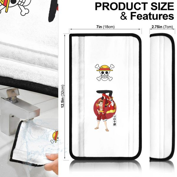 luffy seat belt covers custom one piece luffy flag car accessories b8iie