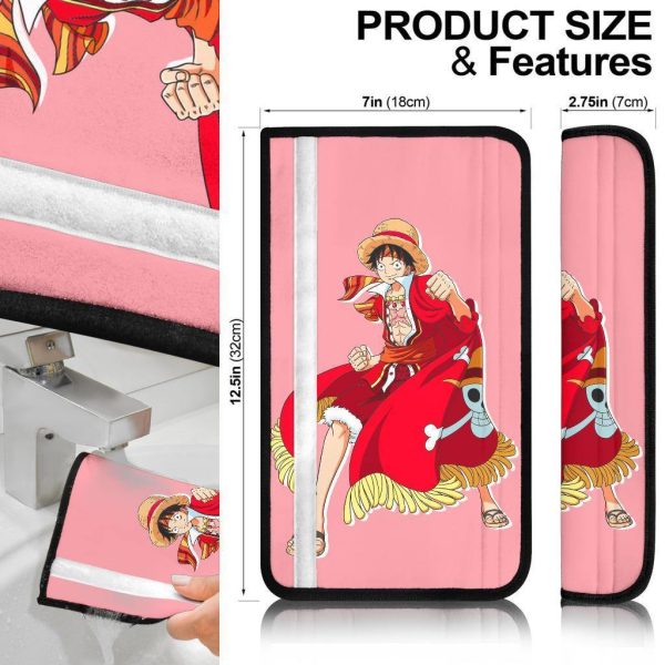 luffy seat belt covers one piece anime car accessories mzv8u