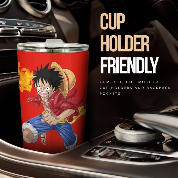 luffy stainless steel tumbler custom one piece anime car accessories kmtvb
