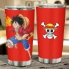 Luffy Stainless Steel Tumbler Custom One Piece Anime Car Accessories