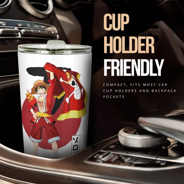 luffy stainless steel tumbler custom one piece luffy flag car accessories nfeej