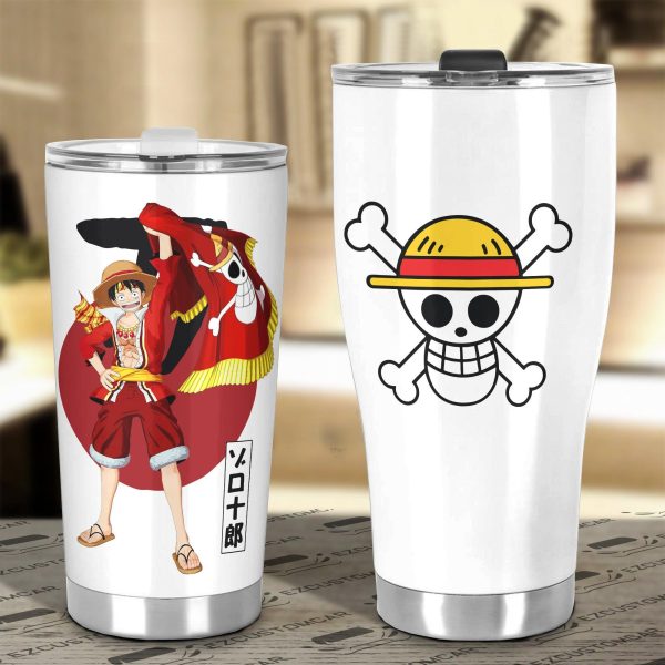 luffy stainless steel tumbler custom one piece luffy flag car accessories ubfdx