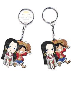 luffy x hancock keychains custom one piece anime car accessories nlkrl