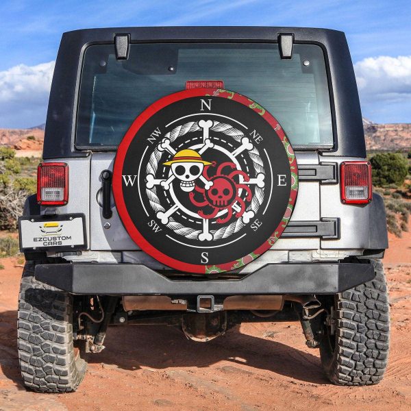 Luffy x Hancock Spare Tire Cover Custom One Piece Anime Car Accessories