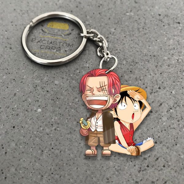 Sabo x luffy x Ace Keychains Custom One Piece Anime Car Accessories