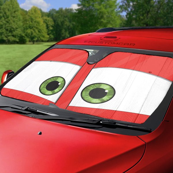 mack pixar cars eyes windshield sunshade dr34p