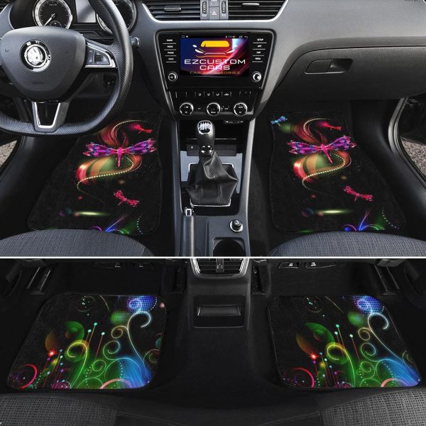 magic dragonfly car floor mats custom dragonfly car accessories wgox2