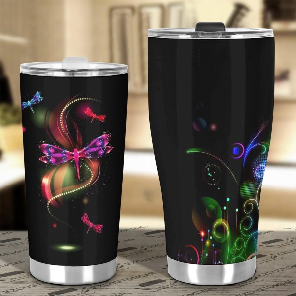 magic dragonfly car tumbler cup custom dragonfly car accessories 82uji