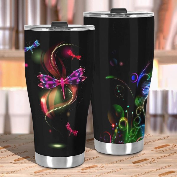 magic dragonfly car tumbler cup custom dragonfly car accessories jj4c9
