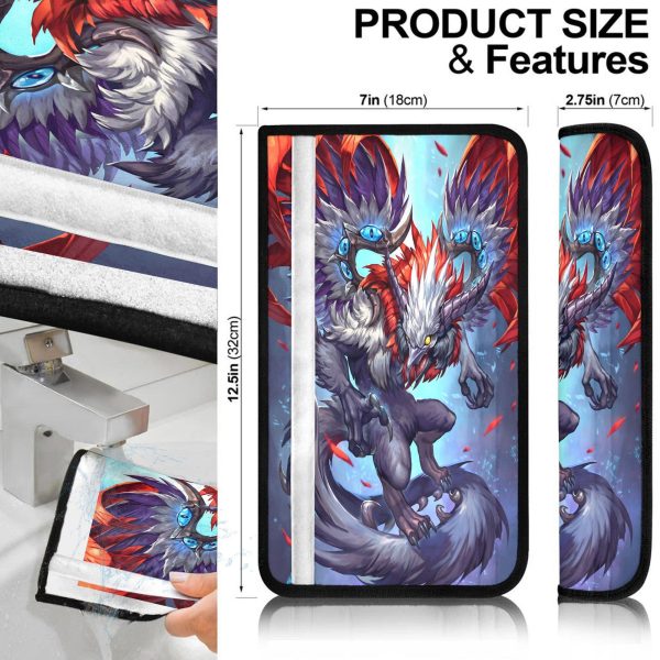 magical mythical creatures seat belt covers custom mythical creatures car accessories suqa0
