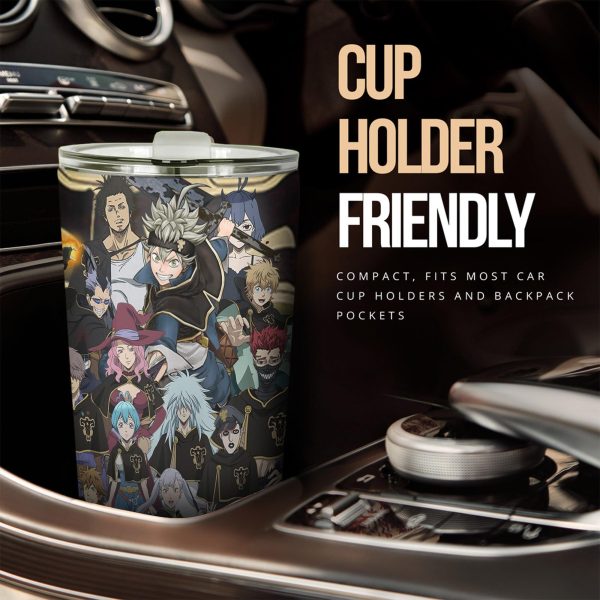 main character car tumbler cup custom black clover anime car accessories 8hr7z