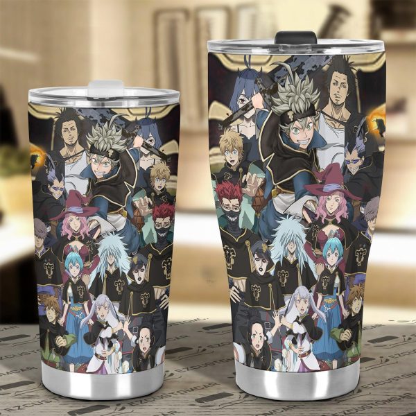 main character car tumbler cup custom black clover anime car accessories ezfzm