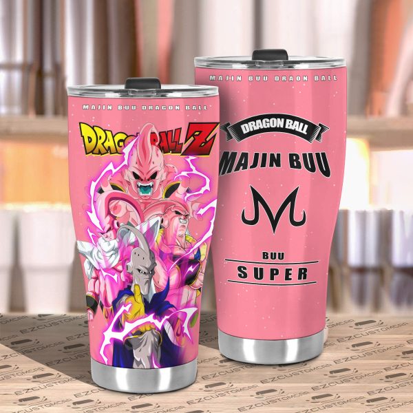 majin buu travel mug ideal tumbler for your dragon ball collections oeuio
