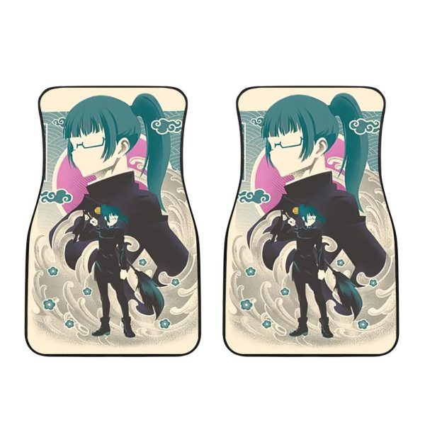 maki zenin car floor mats custom jujutsu kaisen ca9mt
