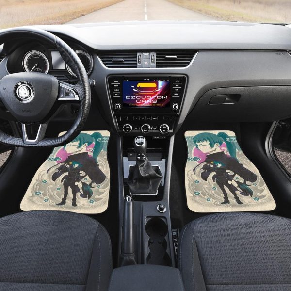 maki zenin car floor mats custom jujutsu kaisen phfg5