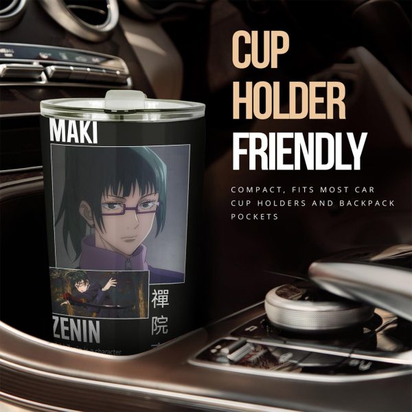 maki zenin custom jujutsu kaisen anime car tumblers cup car accessories vpdc8