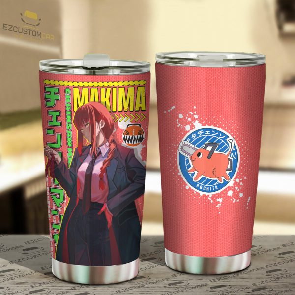 Makima Travel Mug – Gift Idea for Chainsaw Man fans