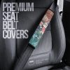 Makomo & Sabito Demon Slayer Seat Belt Covers Custom Anime Car Accessories
