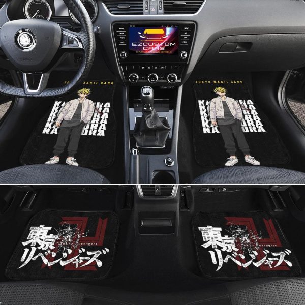 manji gang car accessories custom car floor mats tokyo revengers anime hrb4k