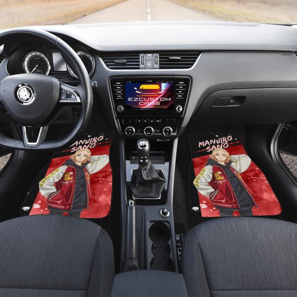 manjiro sano car floor mats custom tokyo revengers anime car accessories npivp