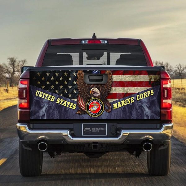 marine corps coast guard us military force truck tailgate decal d1thu